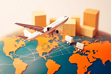 航空物流运输国际物流运输设计图片