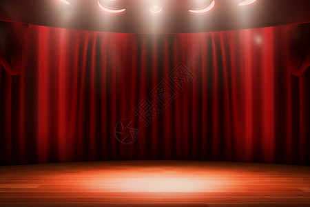 剧院的舞台背景图片