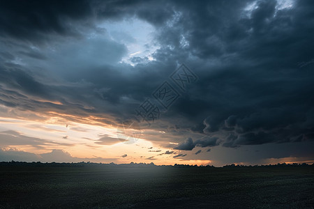 暴风雨前的天空高清图片