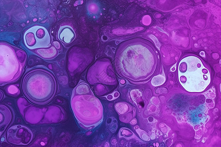 紫色气泡背景图片