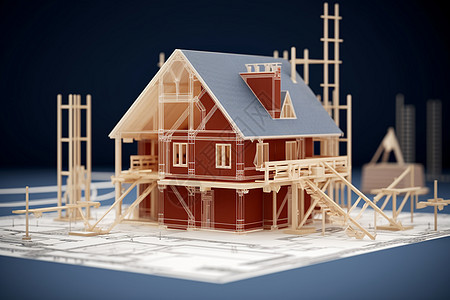 房屋结构建筑模型图片