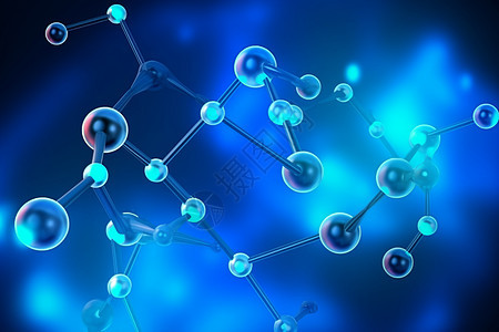 分子结构科技背景背景图片