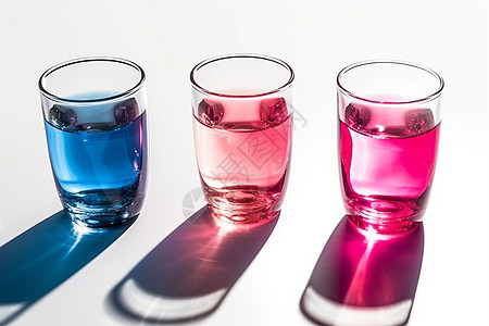 玻璃杯中的液体和折射图片