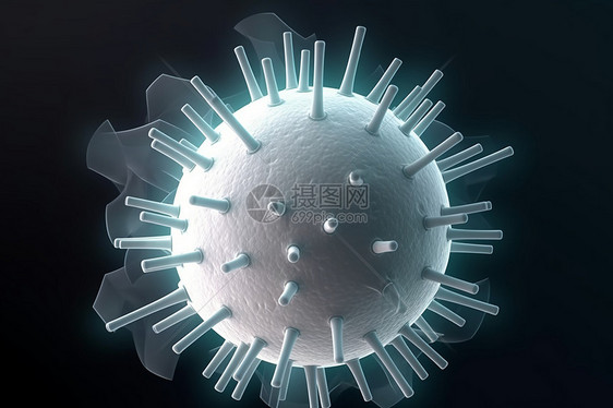 生物技术病毒细胞图片