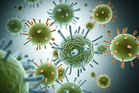 生物细菌病毒图片