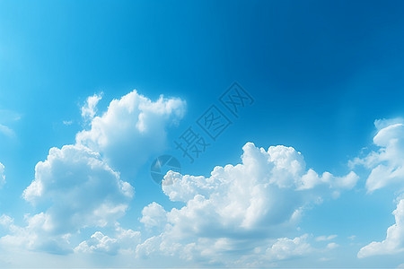 蓝色的天空和云朵图片
