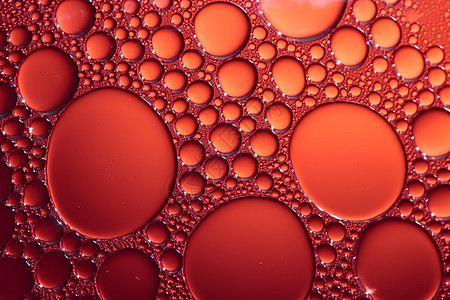 红色抽象气泡背景背景图片