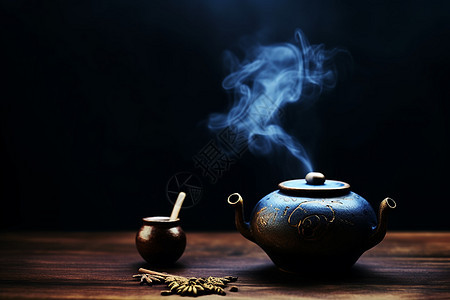 传统的茶道背景图片