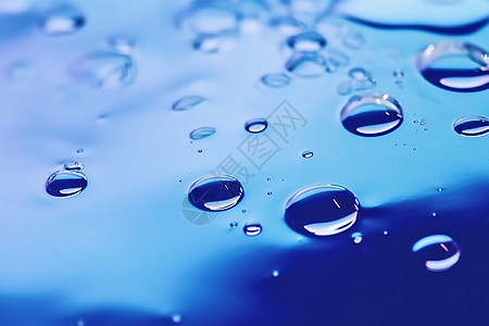 抽象水滴蓝色背景图片
