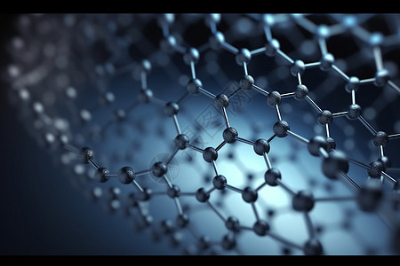 石墨烯分子分子结构背景设计图片