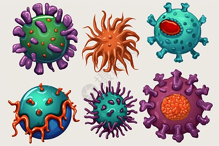 不同的病毒图片