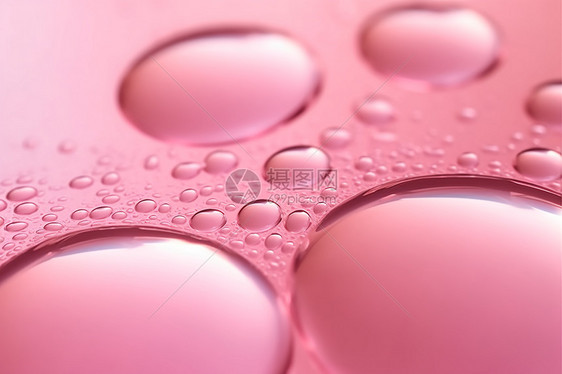 粉色水滴背景图片