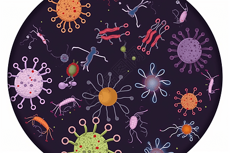细菌微生物圈图片