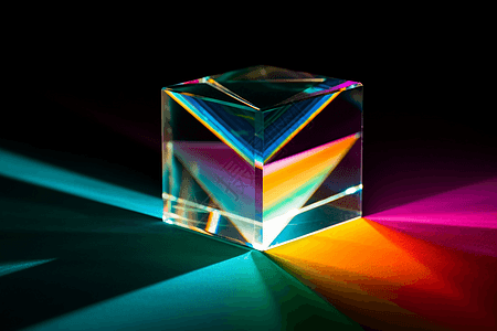 彩虹光彩虹棱镜光谱光折射设计图片