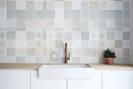 浴室墙壁北欧家居的浴室台面设计图片
