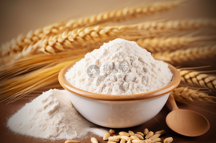 健康的小麦粉图片