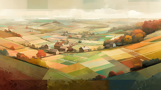 家乡的农田背景图片