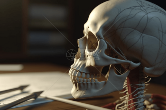 3D人体头部模型图片
