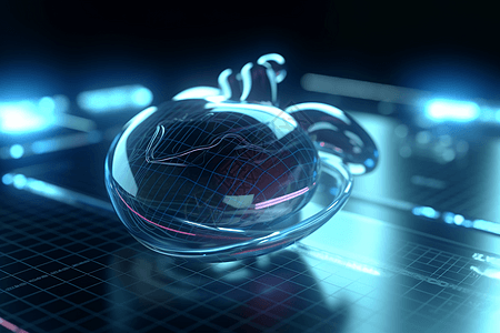 科技感3D心脏模型图片