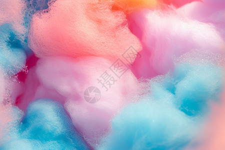 柔软的彩色棉花糖图片