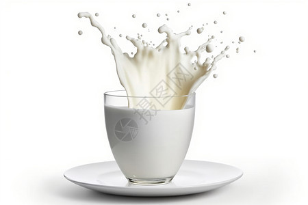 新鲜营养的牛奶背景图片
