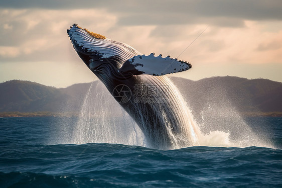 座头鲸的特写镜头图片