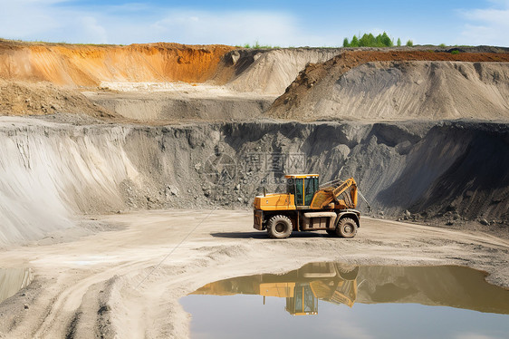 工业煤炭的挖矿区图片