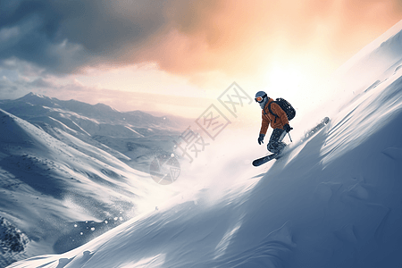 滑雪极限挑战图片
