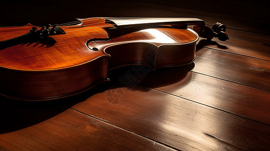 地板上的大提琴图片