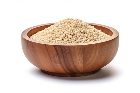 木碗中的高粱米图片