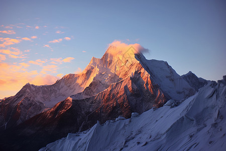 高原雪山风景图片