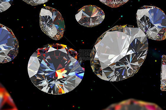 五光十色的钻石图片