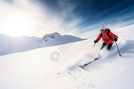 滑雪运动图片