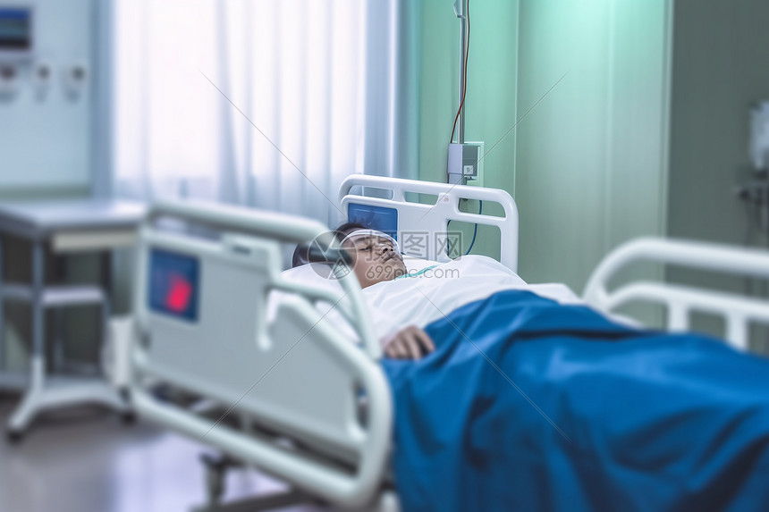 医院病床上的病人高清图片下载-正版图片600181720-摄图网