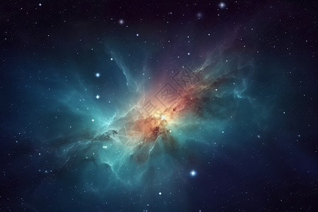 科幻的星团背景图片