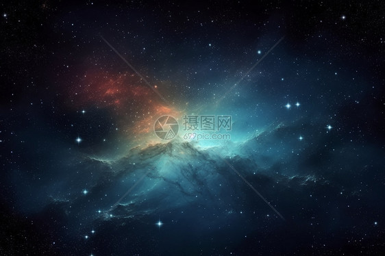 空中科幻的星云图片