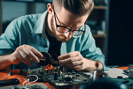 软,硬件维修电路板的工程师背景