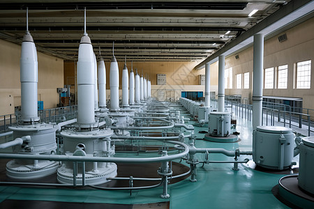 水电管道水电工程涡轮机背景