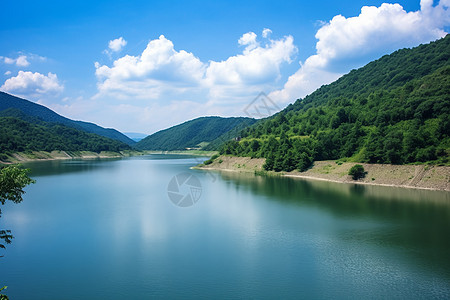 河坝美丽的水库背景