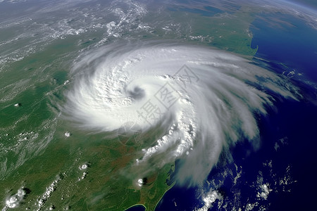 台风灾害台风卫星图背景