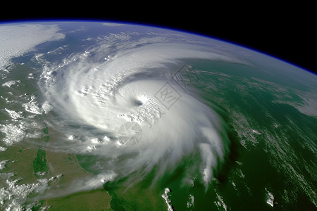 台风灾害飓风卫星图背景