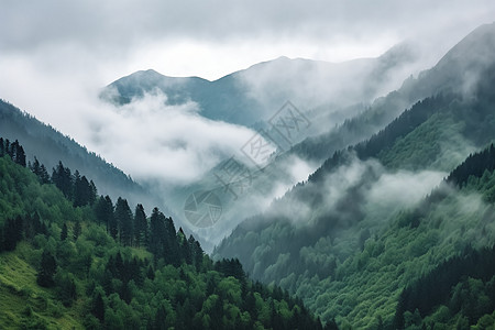 连绵不断的山脉图片