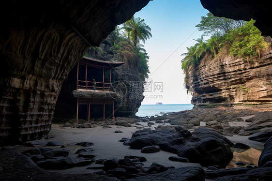 大小洞窟景观图片