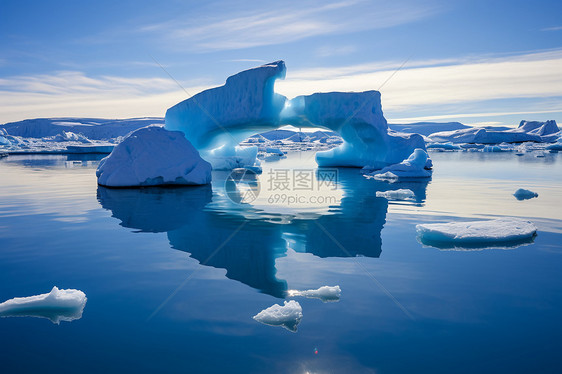 格陵兰冰川图片