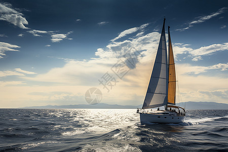 帆船出海体验高清图片