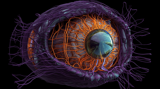 人类的视网膜图片
