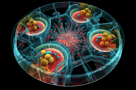 细胞分裂变化过程背景图片