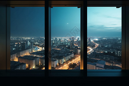 城市的夜景背景图片