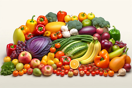 新鲜蔬菜水果新鲜健康的蔬菜水果背景