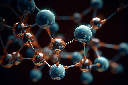 分子内部特写背景图片